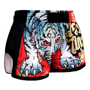 Short de boxe personnalisé OEM Prix économique 100% Polyester Meilleure qualité Fabriqué au Pakistan Vêtements d'arts martiaux-MMA - Product Image 3