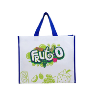 Sac fourre-tout moyen en PP tissé transparent de haute qualité avec poignée, motif logo personnalisé, sac écologique non-tissé, marque VINA, modèle E01, en promotion