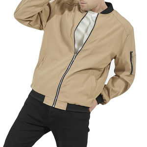 Blouson Bomber Décontracté en Toile de Haute Qualité avec Col Rond, Fermeture Éclair et Capuche Respirante – Service OEM pour l'Automne - Product Image 4