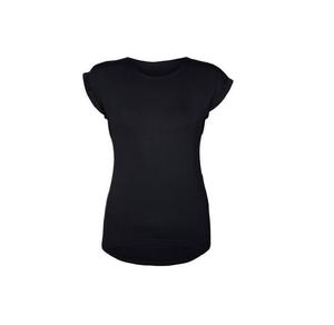 Camiseta Negra de Cuello Redondo para Mujer, Superventas, Personalizada, Manga Corta, Tallas Grandes, Lisa, Teñida, Precio Económico al por Mayor - Product Image 3