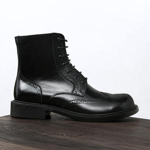 Zapatos Brogue de Gamuza Suave con Bordes Perforados y Suela Ligera, Zapatos Casuales para Hombre, Zapatos de Moda - Product Image 1