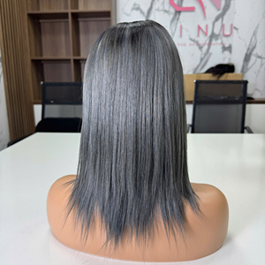 LINU GINGER Virgin Vietnamese Hair Lace Front <b>Wig</b> Double Drawn 250% Density HD Transparent for Lace Base <b>Long</b> Length All - Product Image 2