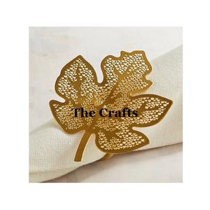 ชุดที่ใส่แหวนผ้าเช็ดปากแบบปรับขนาดได้4ชิ้นที่ใส่แหวนผ้าเช็ดปากสีทองสำหรับงานปาร์ตี้ - Product Image 5