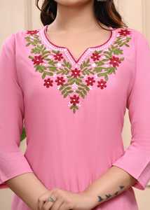 Ensemble de pantalons longs Kurti de qualité supérieure Costume ethnique imprimé numérique de concepteur indien Style traditionnel pour les femmes en gros - Product Image 2