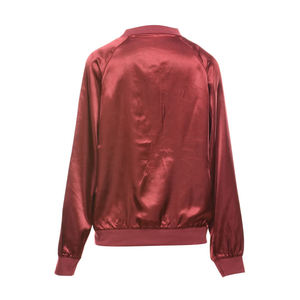 Vente en gros Blouson d'aviateur en satin personnalisé brodé Versity Blousons d'aviateur en satin de soie pour hommes Blouson d'aviateur de baseball en satin pour homme - Product Image 2