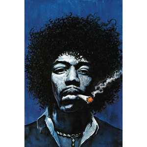 Póster contemporáneo de Jimi Hendrix con diseño de unión en base de lona - Product Image 3