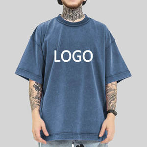 Compra al por Mayor de Camisetas Personalizadas de 300 g/m², Impresión DTG, Lavadas, 100% Algodón, Camisetas Oversize - Product Image 6