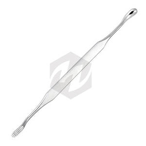 Lima Dental Quirúrgica de Doble Punta con Mango Liso, Excavadores Dentales para Injertos Médicos, Hechos de Acero Alemán - Product Image 3