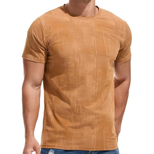 Sérigraphie personnalisée de haute qualité T-shirt à col rond court T-shirt vierge 100% coton T-shirt uni pour hommes - Product Image 4