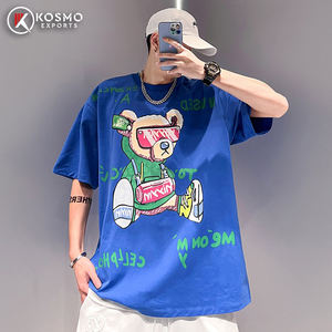 Design personnalisé 100% coton de haute qualité Street Wear T-shirt graphique personnalisé imprimé T-shirt unisexe oversize pour hommes - Product Image 4