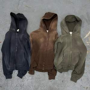 เสื้อฮู้ดสวมหัวโอเวอร์ไซส์สำหรับผู้ชายและผู้หญิงระบายอากาศได้ดีมีฮู้ดถักซับในสำหรับฤดูหนาวออกแบบได้ตามต้องการ - Product Image 3