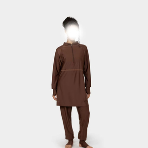 Robe Abaya islamique modeste en mousseline de soie droite avec broderie de strass sur toute la surface pour femmes 100% soie manches longues maxi - Product Image 2