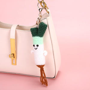 Colgante Artesanal de Ganchillo con Forma de Animal, Duradero, de Dibujos Animados: Pepino, Zanahoria, Brócoli, Berenjena, Maíz, Cebolla Verde, Apogo - Product Image 2