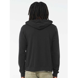 Bella Toile Hommes Personnalisé Allover Imprimer Full Zip Hoodie Blanc Cordon Sweat - Product Image 6