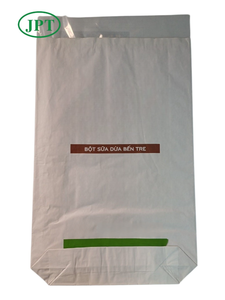 Bolsas de Papel Kraft Biodegradables Personalizadas con Asas de Cuerda de Algodón, Blancas, de Coco, PE, Capacidad de 25 kg y 50 kg - Product Image 5