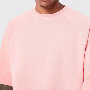 ชุดวอร์มสไตล์วินเทจสำหรับผู้ชายชุดออกกำลังกายแขนสั้นระบายระบายอากาศได้ดีชุดปักเสื้อยืด - Product Image 5