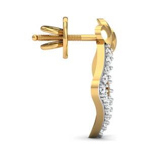 Boucles d'oreilles à la mode en laiton plaqué or avec un design géométrique unique carré et coeur mignon ZIRCON pierre femmes hommes autres occasions cadeau - Product Image 5