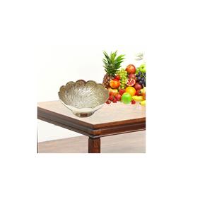 Bol doré en métal Aluminium pour servir la salade, bol à fruits secs fait à la main, rangement classique indien fait à la main, nouvelle collection - Product Image 6