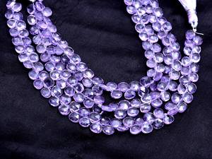 AAA + พลอยอเมทิสต์สีชมพู6มม.-7มม. ลูกปัดหัวใจเจ้าสาวพลอยสังเคราะห์อเมทิสต์ธรรมชาติลูกปัดหลวมสำหรับเครื่องประดับ - Product Image 4