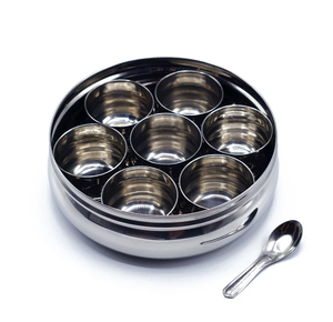 Boîtes à épices en acier inoxydable de qualité supérieure et outils de cuisine Gadgets Artisanat Boîte à épices Ensemble de 10 pièces Logo personnalisé accepté - Product Image 1