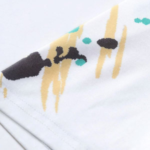 เสื้อกอล์ฟแขนสั้นผ้าแคนวาสคุณภาพสูง 100% ผ้าฝ้าย ป้องกันรอยยับ พิมพ์ลายตามสั่ง สำหรับผู้ชาย สไตล์ลำลอง พิมพ์ลายดิจิตอล - Product Image 5