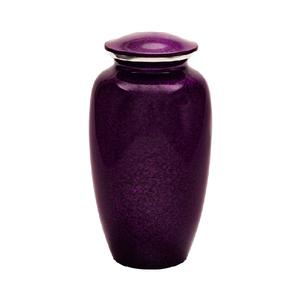 Urne de crémation adulte en métal de style européen émail coloré avec nacre pour les cendres humaines comprend un sac en velours - Product Image 4