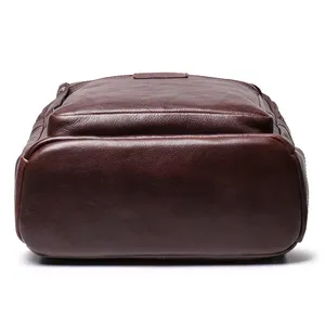 Bolsa para ordenador portátil de alta calidad para hombre, PU Mochila de cuero resistente al agua, Popular - Product Image 4