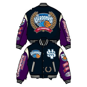 2025 High Genuine Racer Jacket Chaqueta de cuero Bomber para hombres Diseño personalizado Negro Tallas grandes Logotipo personalizado Raw Baseball Club - Product Image 4