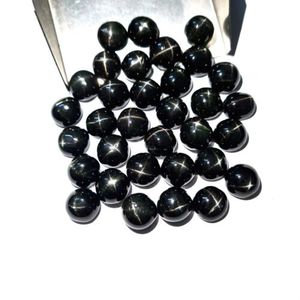 พลอยไดออปไซด์ทรงกลมรูปดาวสีดำธรรมชาติ10ชิ้น11มม. 63 CT ผ่านการรับรองโดยใช้ความร้อนผ่านการอบ - Product Image 4