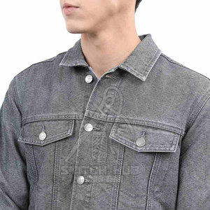 Veste en jean 100% coton pour hommes la plus vendue Style décontracté sur mesure avec une grande conception d'hiver Dernière version - Product Image 6
