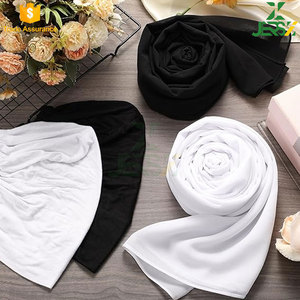 JERSIZ Pañuelos Hijab de Modal y Gasa Sólidos Personalizados OEM para Mujer, Chal Fluido Suave Transpirable de Secado Rápido, Envoltura Musulmana Personalizada - Product Image 4