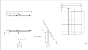 Sistema di Montaggio a Terra Regolabile a Colonna Singola per Impianti Fotovoltaici - Product Image 4