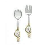 Best Quality Stainless Steel Silverware <b>Salad</b> <b>Server</b> With Designer Beaded Handles For Kitchenware Hotel Restaurantware Supply - Product Image 4