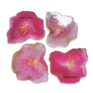 Dessous de verre époxy en résine pour ange au design unique Ensemble de sous-verres à thé pour la décoration intérieure pour les cadeaux - Product Image 4