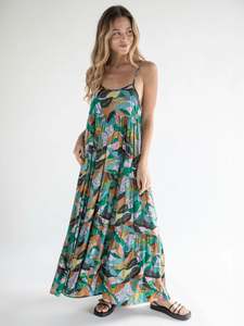 Drop Shipping Women Plus Size Casual Loose Bohemian <b>Long</b> Sleeve Rayon Print Stylish Women Maxi Dress for Resort Evening Wear - Product Image 2