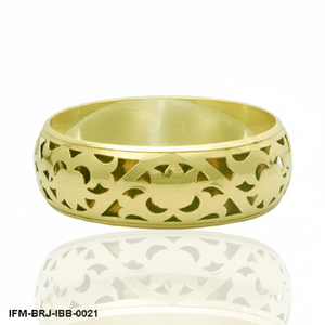 Brazalete de Filigrana de Latón Hecho a Mano, Brazalete Bohemio con Diseño Floral Calado, Joyería Étnica Geométrica para Mujer - Product Image 3