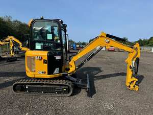 Mini-pelle CAT 302.7 2.7t d'occasion 2 tonnes pelleteuse avec noyau de moteur Kubota Composants de machines à vendre Prix - Product Image 5