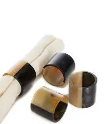 Anneaux porte-serviettes en résine de corne de bois naturel, vaisselle décorative artistique pour la maison, l'hôtel, le restaurant et les cadeaux - Product Image 3