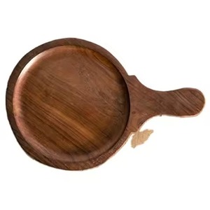 Tablero de pizza de madera tradicional Mejora tu experiencia gastronómica Tablero de pizza de madera Accesorios de utensilios de cocina Sartén para servir pizza - Product Image 2