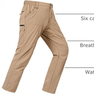 Servicio OEM de Etiqueta Privada Personalizada, Pantalones Cargo de Cintura Alta, Bordados, Impermeables, Resistentes al Viento, Transpirables, con Forro Polar de Tela Oxford - Product Image 3