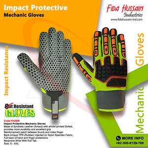 Gants de mécanicien de protection contre les chocs en cuir synthétique de haute qualité pour un usage quotidien 2024 gants en cuir en gros du Pakistan - Product Image 6