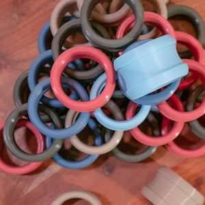 Ronds de serviette, ronds de serviette en rotin, ronds de serviette en osier, décor de table - Product Image 5