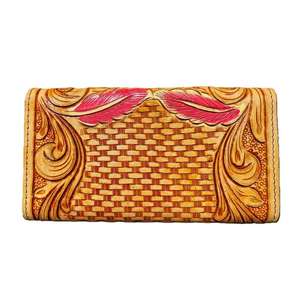 Maletín Ejecutivo de Cuero Genuino Hecho a Mano, Estilo Bohemio, Patrón Puro, Cierre de Cremallera Duradero, Uso Diario para Viajes Durante Todo el Año - Product Image 2