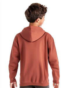 Sudadera Unisex de Manga Larga con Capucha de Felpa 3320B para Niños, Sudadera de Punto Estampada con Cuello Alto Liso Máxima Suavidad Verano - Product Image 2