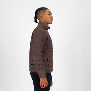 Veste polaire d'hiver de haute qualité pour hommes, coupe-vent épais, ourlet élastique, manchette à col montant, motif de lettres personnalisé, conception High Street - Product Image 2