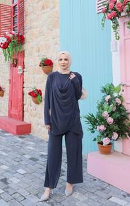 Conjunto de Dos Piezas para Mujer, Estilo Modesto |   Conjunto de Top de Manga Larga y Pantalones |   Moda Elegante y Modesta - Product Image 6