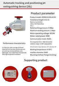 Zdms0.8/30S Tự Động Máy Bay Phản Lực Chữa Cháy Hệ Thống Chữa Cháy Thiết Bị Bảo Vệ Phụ Kiện Cho Chữa Cháy - Product Image 4