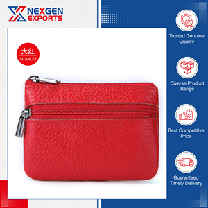 Venta Exclusiva, Calidad Confiable, Alta Demanda, Cartera de Cuero Genuino con Opción de Logotipo Personalizado, Cierre de Cremallera Resistente, Cantidad al por Mayor - Product Image 6