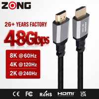 Câble HDMI 2.1 8K Ultra HD 48 Gbps Haute Vitesse Câble Tressé OEM