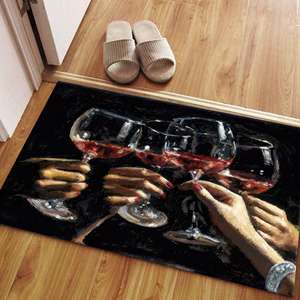Alfombras con Diseño de Copas de Vino, Alfombras para Habitación de Niñas, Alfombra con Diseño de Copas de Vino, Alfombras Modernas, Alfombra de Terciopelo de Lujo - Product Image 4